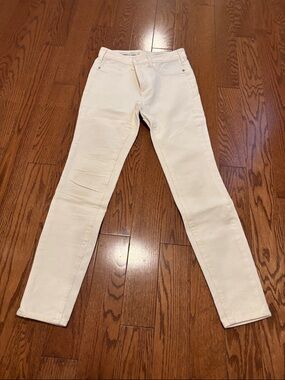 Pilcro Cream Skinny Jeans